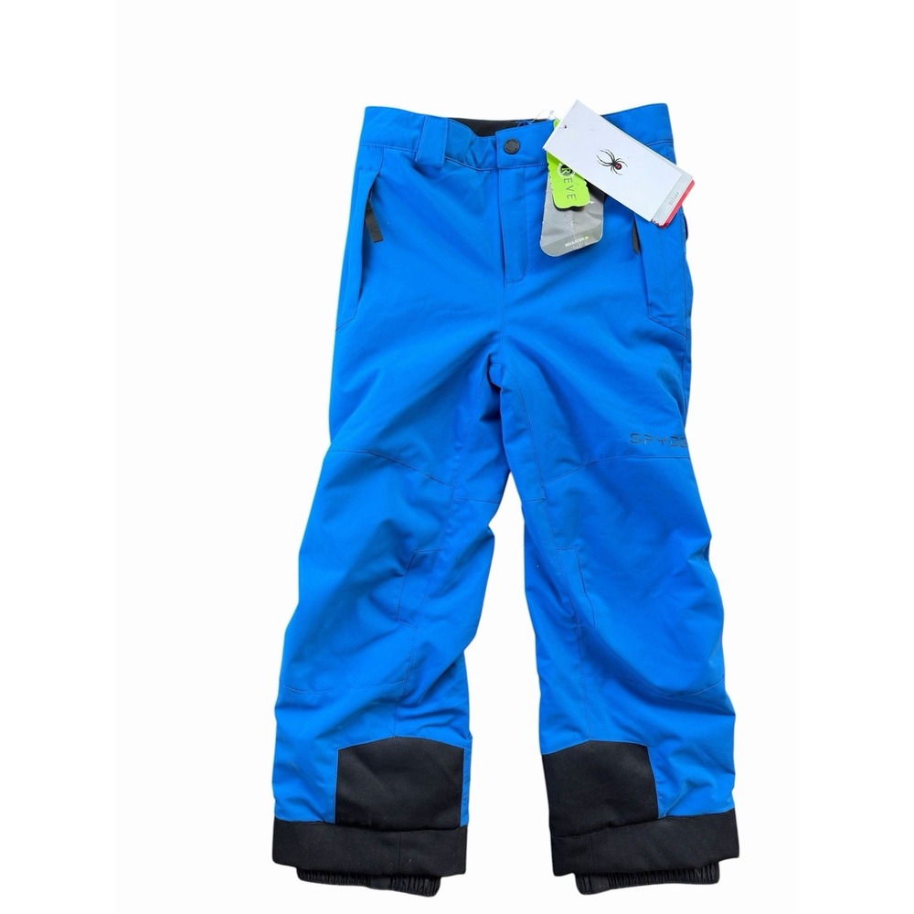 New With Tags Spyder Youth Size 7 Revel Ski Snow Pants - Electric Blue